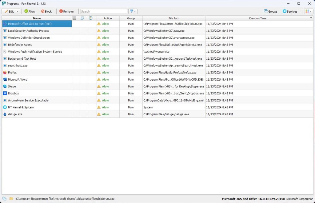 Fort Firewall Free Download (v3.18.11)